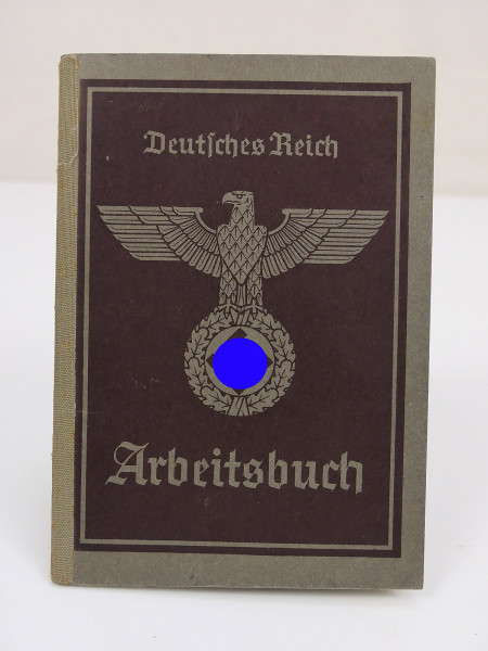 Original Arbeitsbuch /W Deutsches Reich mit Eintragungen sehr schöner Zustand
