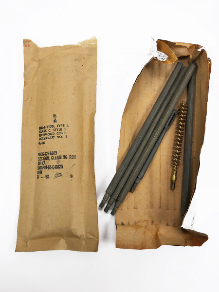 #B Vietnam US ARMY Cleaning Kit Garand M1 Rifle Cal .30 Waffenreinigungsgerät Tool Putzstock 1968