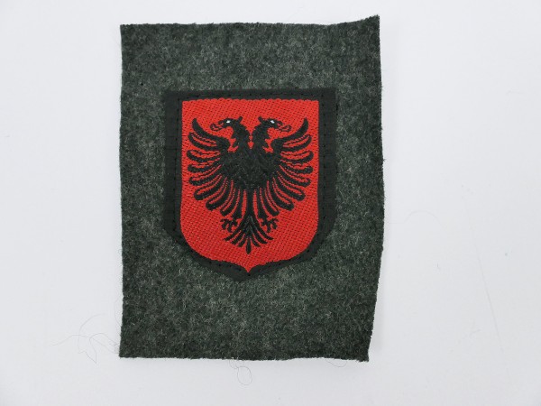 Ärmelabzeichen Freiwilligen Waffen SS Albanien auf Stoff Feldbluse