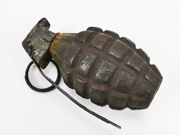 #D Original US ARMY MK2 Grenade Pineapple Ananas Splitter Handgranate Metall Granate zerlegbar