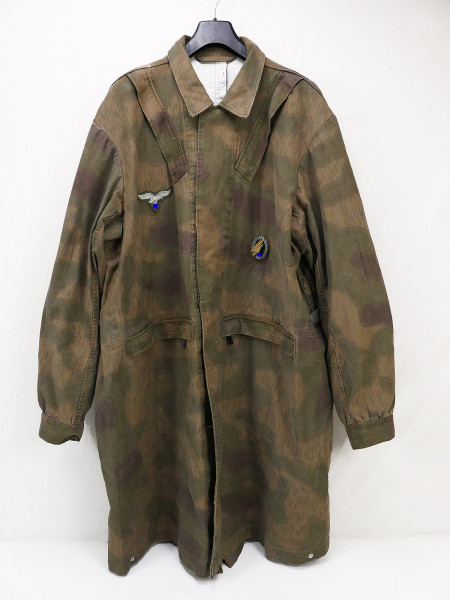 LW Fallschirmjäger Knochensack FJ Bluse Gr.4 Sumpftarn + Fallschirmschützenabzeichen