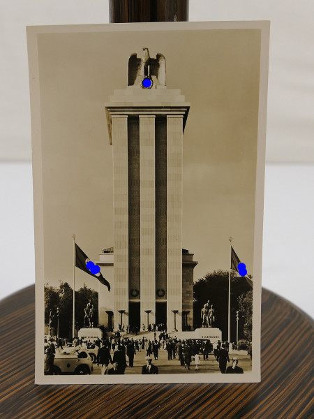 #70/ Postkarte / PK 3.Reich Das Deutsche Haus Weltausstellung Paris 1937 Echte Fotografie Hoffmann