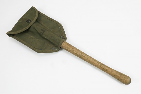 US ARMY Klappspaten mit WW2 Tasche 1943 Entrenching Tool