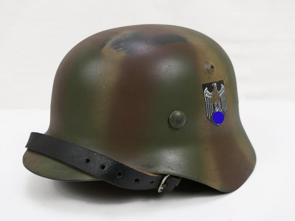 Wehrmacht Stahlhelm M40 NORMANDIE SD Tarnhelm Gr.57/58