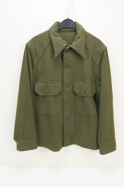 US ARMY Korea Shirt Field Wool Olive Green OG 108 - Medium