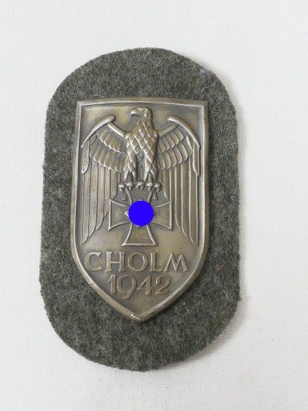 Wehrmacht Ärmelschild Cholm 1942 Cholmschild Feldbluse F.A.D.