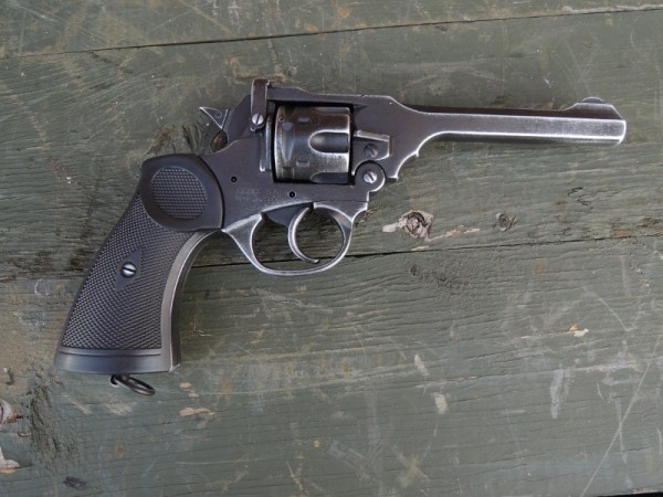 Webley MK4 Revolver Modell antik Deko Modell Filmwaffe