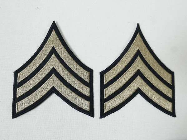 US ARMY WW2 Ranks Paar Dienstgradabzeichen Sergeant Rang Abzeichen Uniform Patch