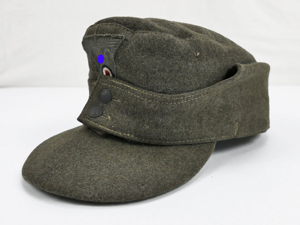 Wehrmacht M43 Feldmütze Feldgraues Wolltuch mit Trapez Effekten Gr. 58 mit RBNr.