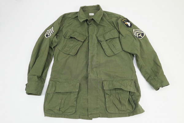 US Army Coat Man`s Vietnam Cotton Poplin OG-107 Rip Stop