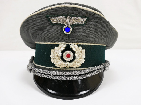 Wehrmacht Heeres Schirmmütze Offizier Gr.58 mit Effekten