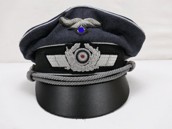 Antike Tornister Schirmmütze Fallschirmjäger Pilot Flieger Luftwaffe Crusher Cap Gr.58