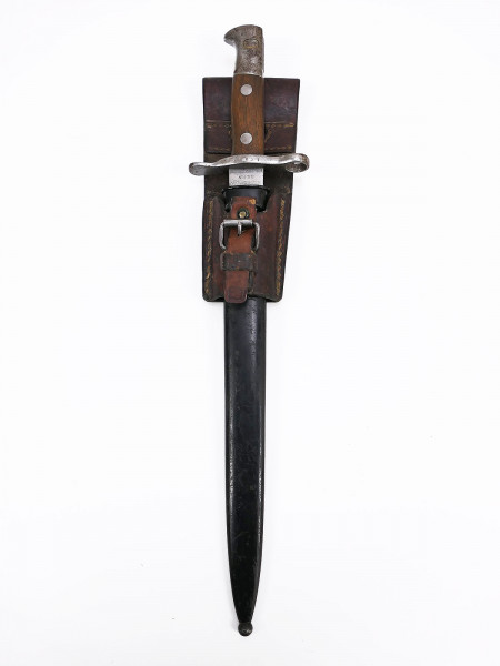 Schweiz Dolch Bajonett Schmidt-Rubin M 1889 Maschinenfabrik Bern mit Koppelschuh