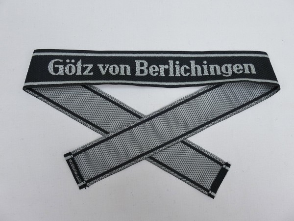 Wehrmacht Elite BEVO Ärmelband Waffen SS Division GÖTZ VON BERLICHINGEN Ärmelstreifen