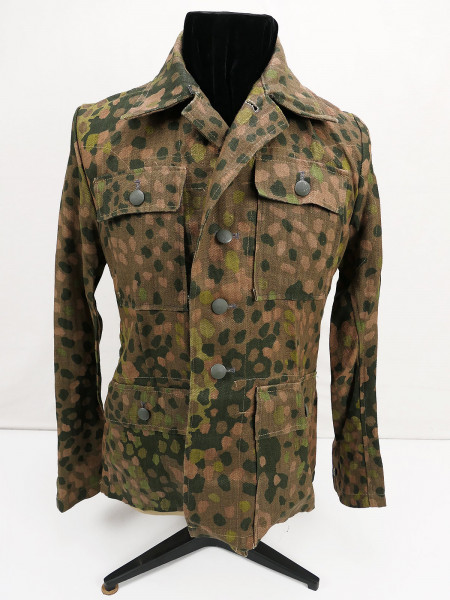Waffen SS M44 Drillich Tarnjacke Erbsentarn Pea Dot SSBW Uniform Tunic PREMIUM Museumsanfertigung