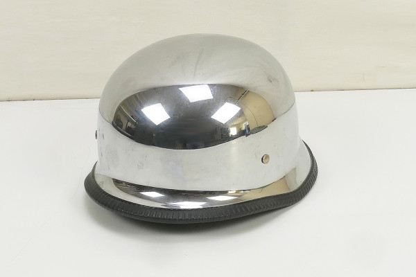 TYP M35 Helm verchromt Biker Scooter Helm - XL 61/62cm