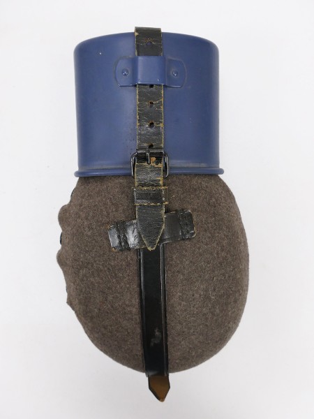 TYP Wehrmacht Feldflasche W.A.L.55 mit blauem Becher aus Sammlung