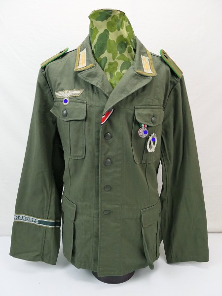 Afrikakorps Tropenbluse Feldbluse M40 Heer Uffz Jäger Uniform DAK