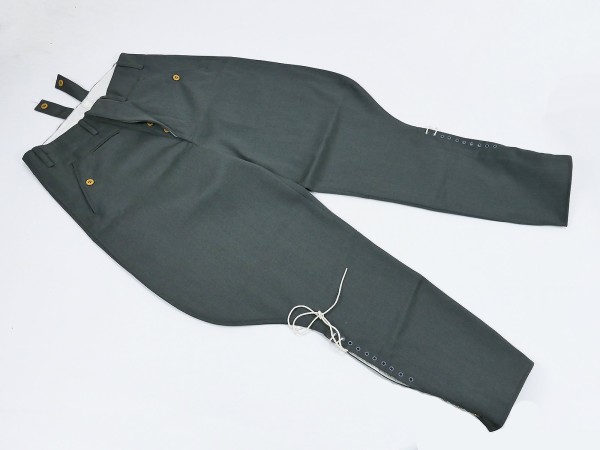 Wehrmacht Uniformhose Reithose Uniform Breeches Reitstiefelhose Graugrün Gr.S