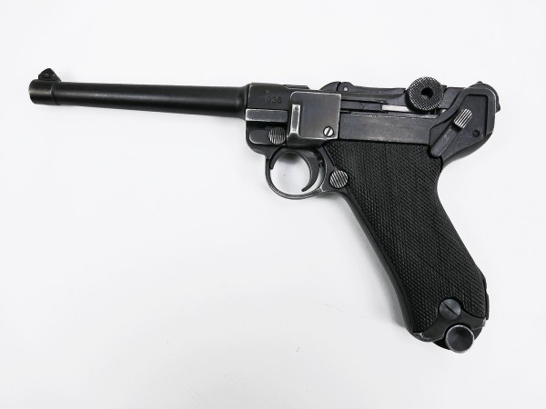 Pistole P08 Marine Deko Modell Antik Filmwaffe Denix