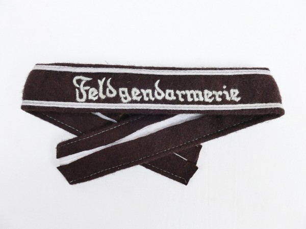 Wehrmacht Ärmelband Feldgendarmerie / für Mannschaften + Unteroffiziere
