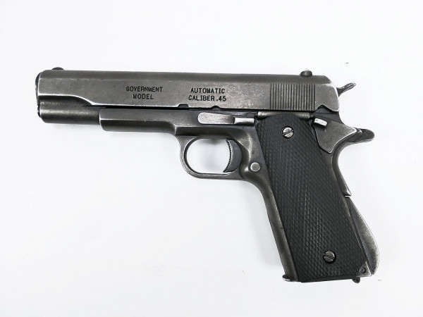 US Army Colt M1911 Automatic Caliber.45 Denix ANTIK Deko Waffe schwarze Griffschalen