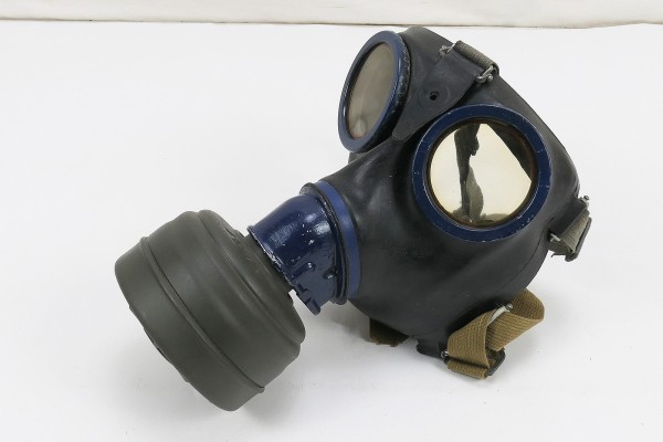 Wehrmacht Gasmaske Schutzmaske Gr.3 bmw Gummi + Filter FE41 #90