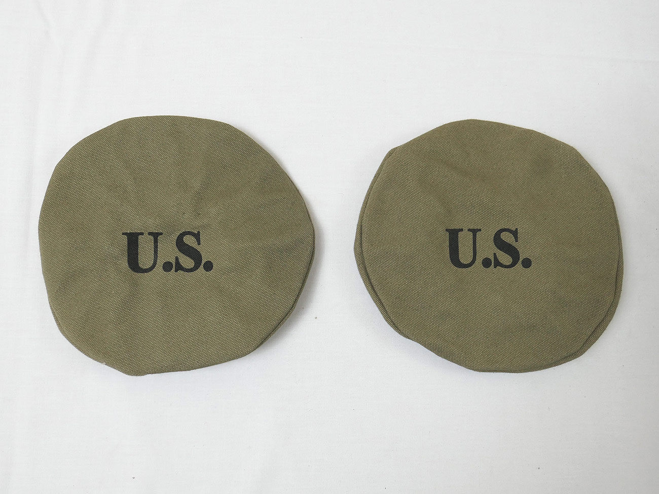 2x US ARMY Canvas Lampe Scheinwerfer Abdeckung COVER Willys Jeep MB M201