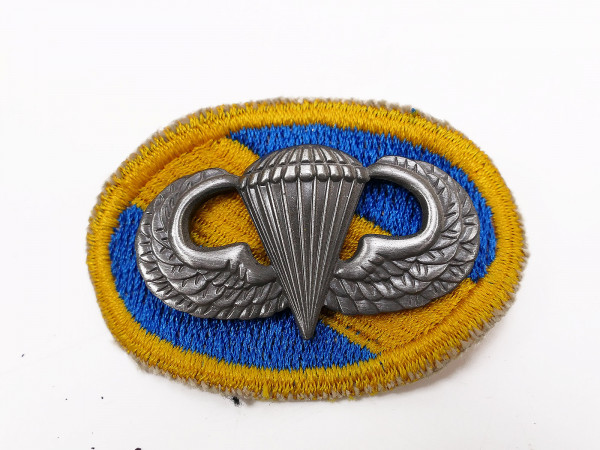 US Parachute Patch badge Fallschirmspringer Abzeichen Springerabzeichen Jump Wings oval