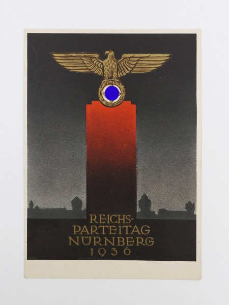 #26 Original Propaganda Postkarte / PK Reichsparteitag 1936 Festpostkarte ungelaufen