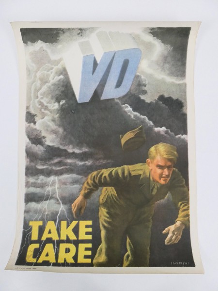 #06 WW2 Military Poster Plakat US Army Kaserne VD Venereal Disease Geschlechtskrankheiten