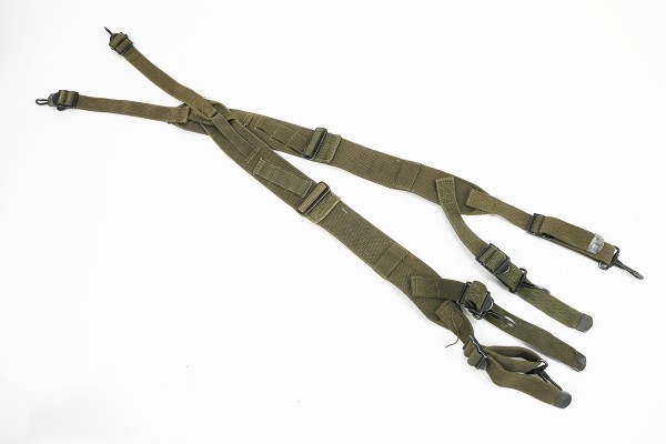 #10 ORIGINAL US ARMY WW2 Suspenders Koppeltragehilfe oliv