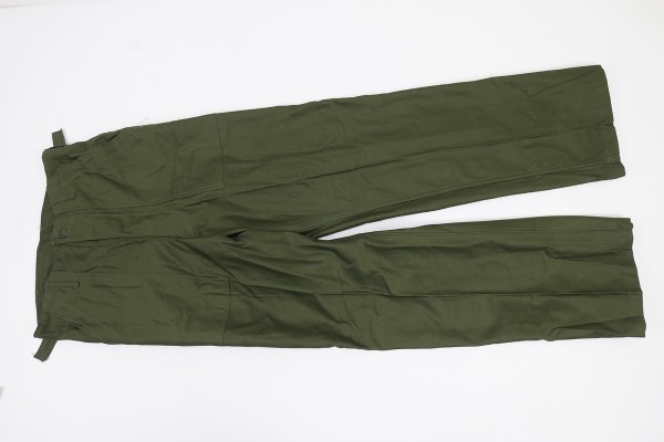 US ARMY Vietnam Trousers OG 107 Vietnam Hose Sateen Green - Small Long