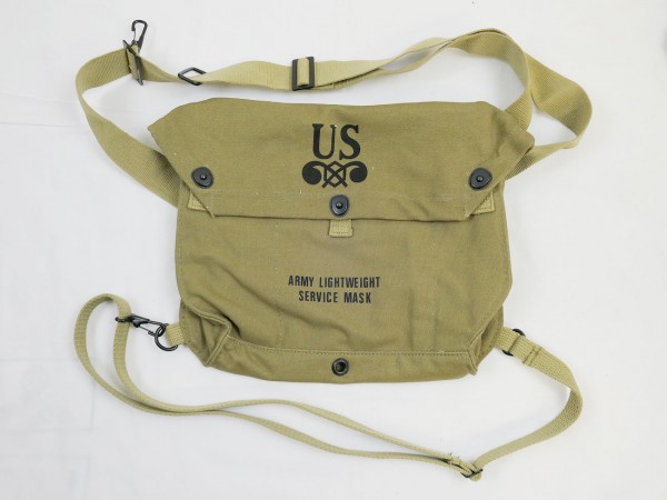 US Army WW2 Gasmaskentasche M6 Tasche Gasmaske Bag Lightweight Service Mask Bag