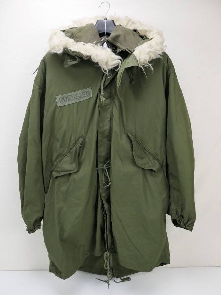 US Army Parka M-1965 Extreme Cold Weather + Futter Liner + Fellkapuze oliv Medium