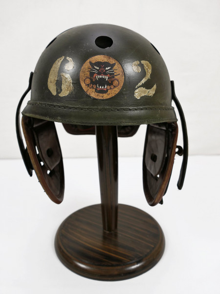 EINZELSTÜCK US WW2 602nd Tank Destroyer HELLCAT Panzer Helm Tanker helmet M-1938 Panzerhelm