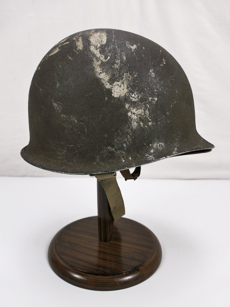 US ARMY WW2 M1 Fixed Bale Front Seam Helmet Stahlhelm Winter mit U.S. Firestone Liner