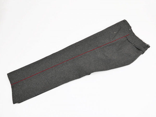 Einzelstück - WK1 Alte Armee M1907/10 Feldhose steingrau mit roter Biese Uniformhose 52-54