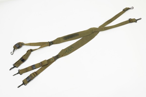 #1 ORIGINAL US ARMY WW2 Suspenders Koppeltragehilfe khaki