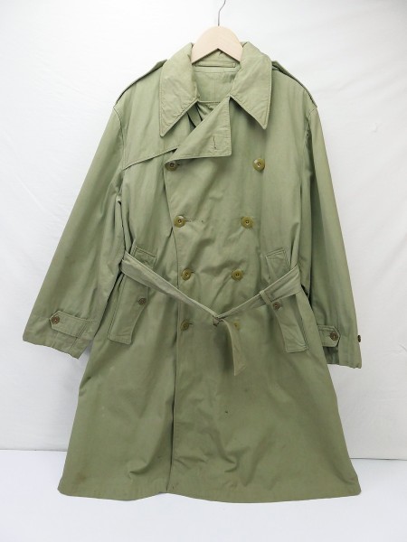 US Army WW2 Vintage Mantel Overcoat Field Officer's Trench Coat Gr.38R 1944