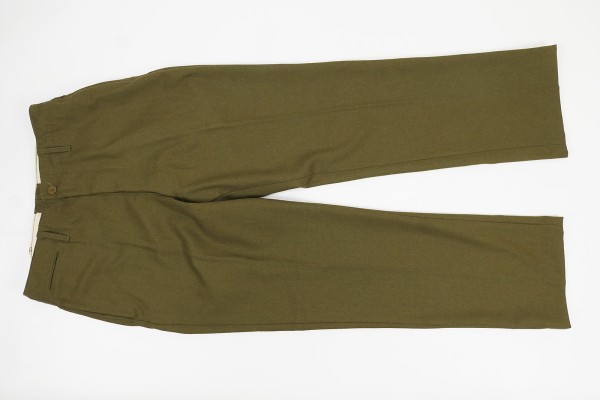 US M37 Mustard Feldhose Trousers Field Wool Original 1945 - W38 L31