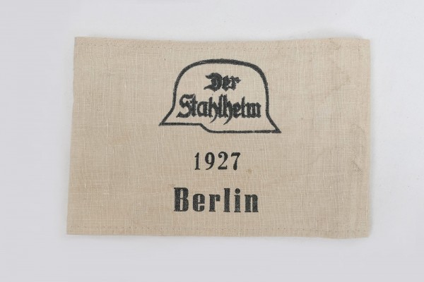 WK1 Armbinde Der Stahlhelm 1927 Berlin