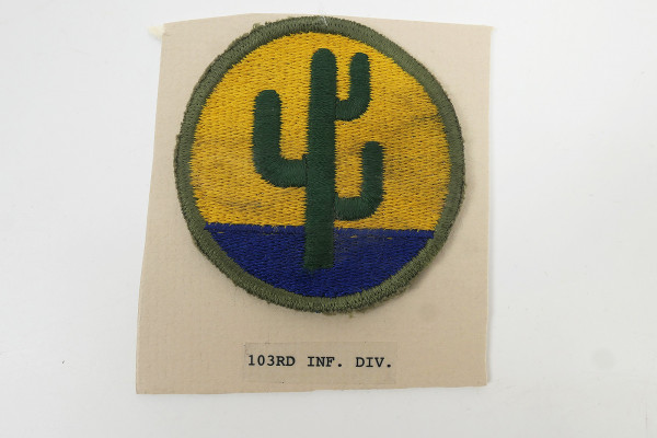 Original US ARMY WW2 Infanterie Divisionsabzeichen Patch - 103th Infantry