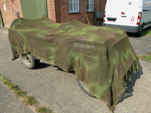 4.0x3.3m Tarnnetz Camouflage Netz für Tarnung US Willys Jeep / Jagdsitz Hochsitz