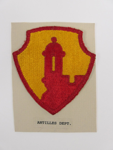 Original US ARMY WW2 Abzeichen Badge Antilles Department Patch - U.S. Command / Special Units