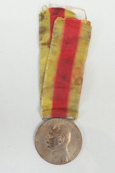 Wk1 Silberne Verdienstmedaille Friedrich II Grossherzog von Baden
