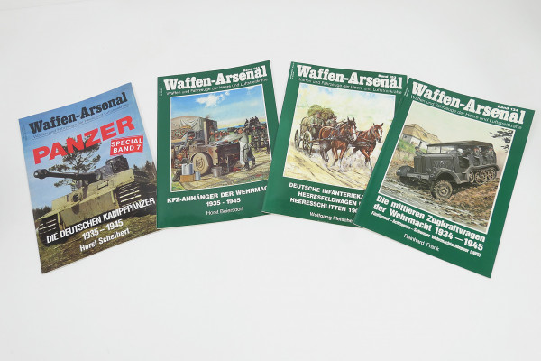 4x Heft Magazin Zeitschrift Waffen Arsenal im und um den 2. Weltkrieg