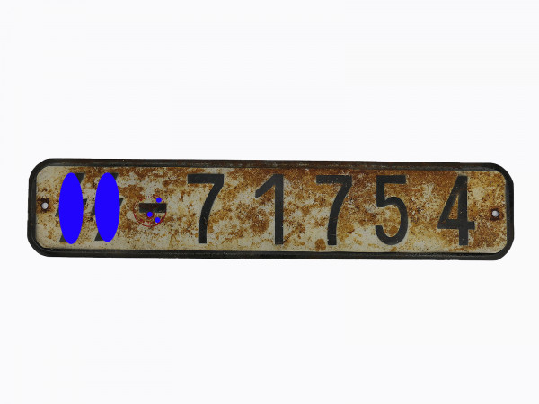 #I/ Waffen SS EINZEL Nummernschild Kennzeichen LKW Opel Blitz MAN Henschel Groß KFZ