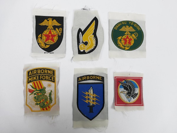 6x Stück US ARMY Patches Uniform Type Vietnam Airborne Mike Force ...