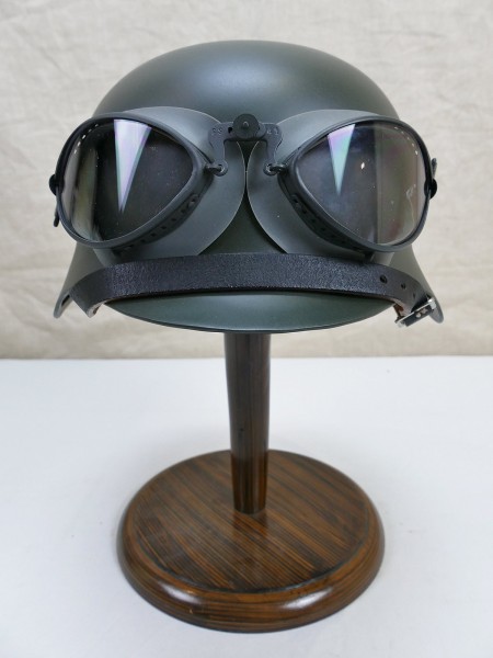 Wehrmacht Kradbrille Kradmelder Brille Fliegerbrille GS 41 in Schachtel
